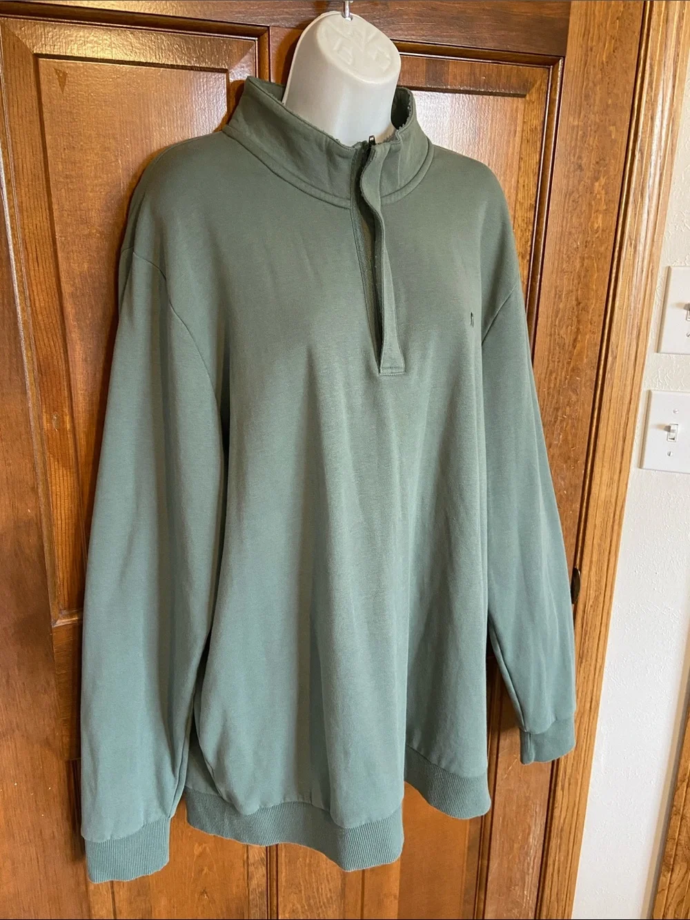 TravisMathew Cloud 2.0 Quarter Zip Pullover olive green Golf Casual Size X Large